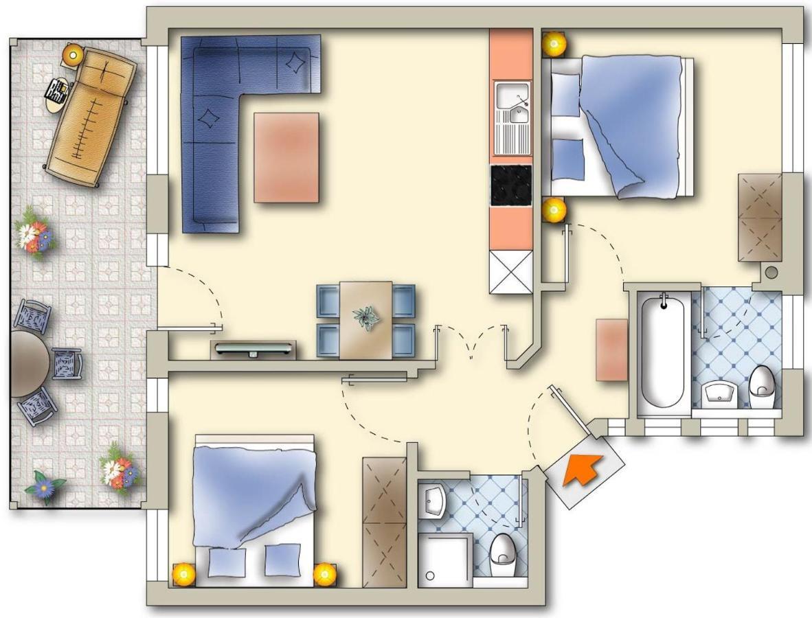Komfort-ferienwohnung Hansa By Meer-ferienwohnungen * Ostseebad Binz
